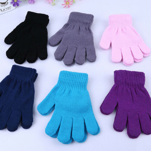 Kids Magic Gloves & Mittens Kid Stretchy Knitted Winter Warm Gloves For Girl Boy