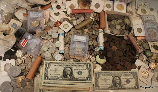 Estate Sale! Old Us Coins ~ Silver Uncirculated Lot ~ Vintage Collection ~ Gold