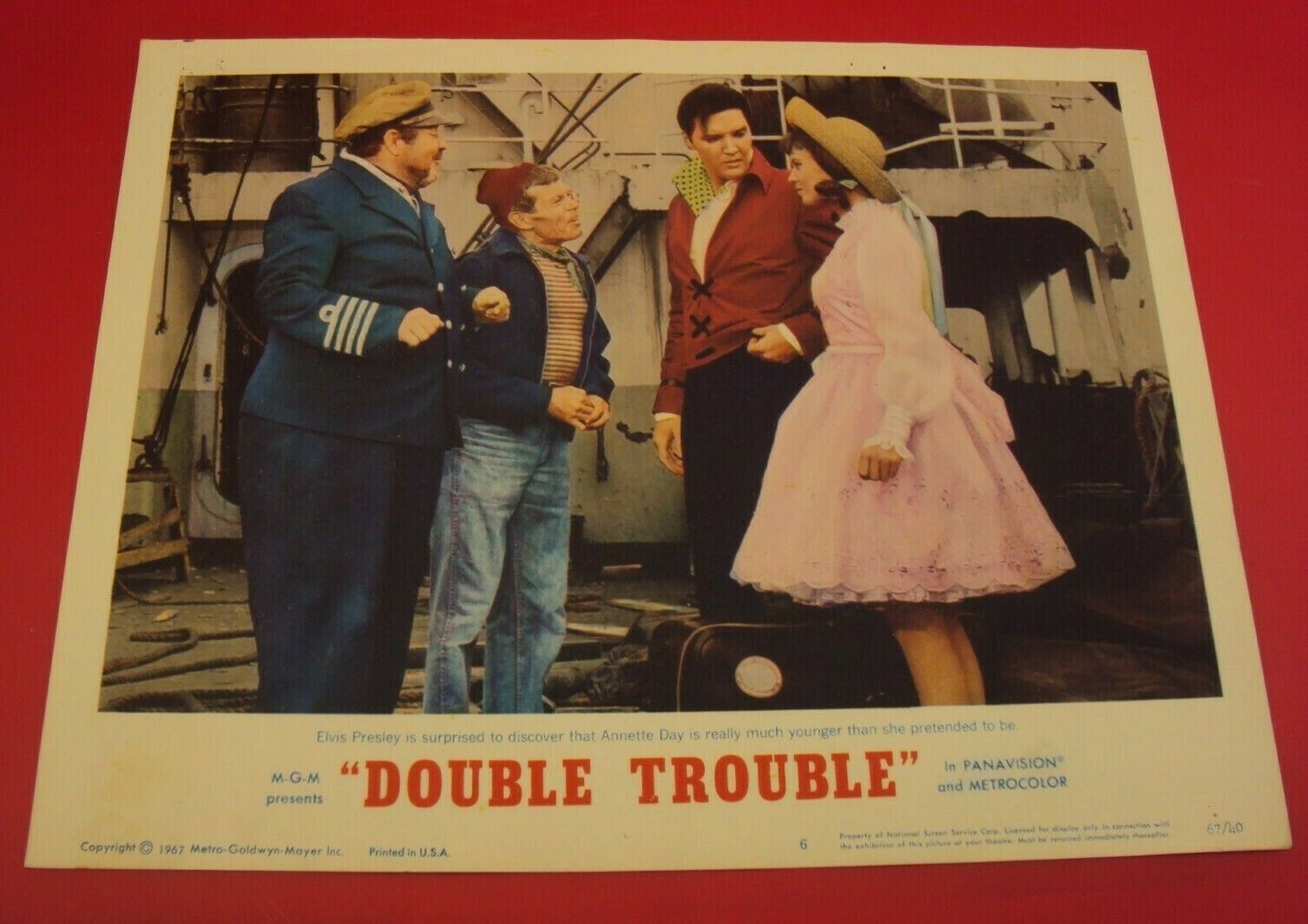 Double Trouble - Lobby Card - #6 - Elvis Presley - 11 X 14 - Orig - 1967