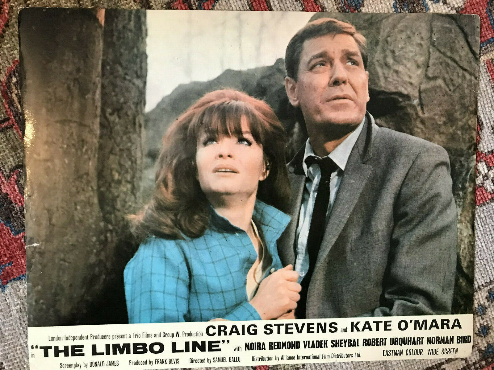 The Limbo Line 1968 Alliance 11x14 English Crime Lobby Craig Stevens Kate O'mara