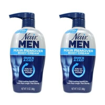 2 Pack - Nair Men Hair Removal Body Cream 13 Oz (368 G) Each