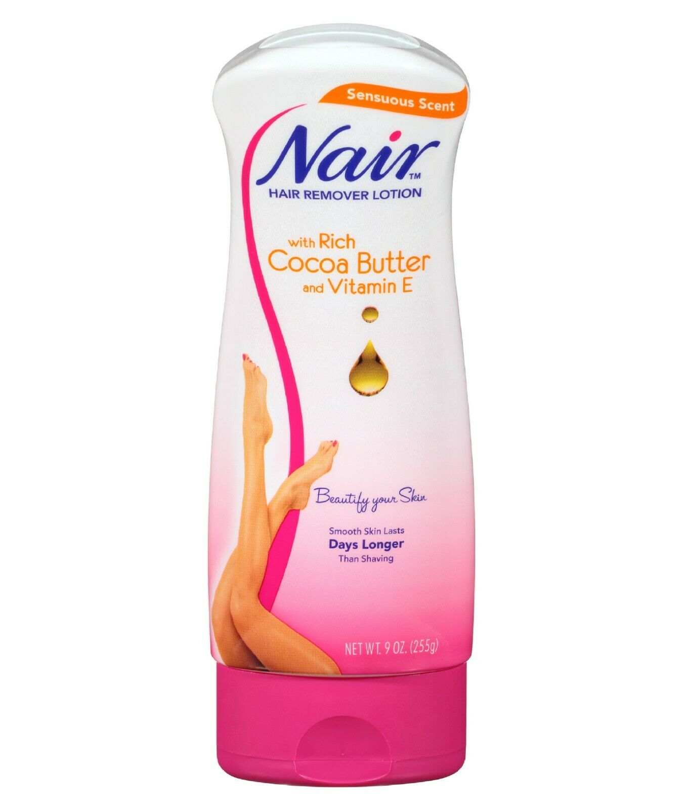 Nair Hair Remover Cocoa Butter Hair Removal Lotion, 9.0 Oz.