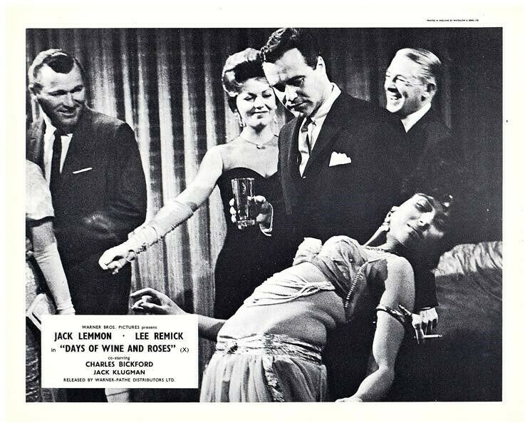 Days Of Wine And Roses Original Lobby Card Jack Lemmon Bellydancer At Party 1962