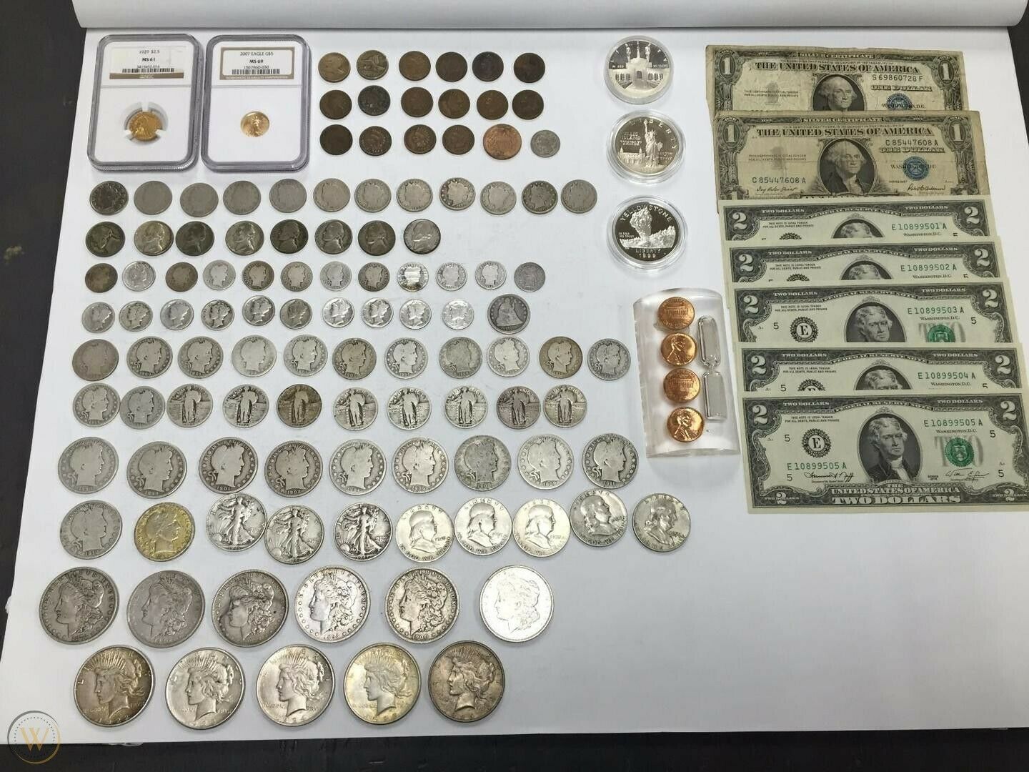 Estate Sale Coins ~ Auction Lot Silver Bullion ~ Currency Collection