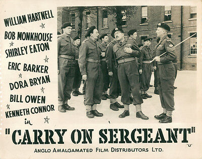 Carry On Sergeant Original Lobby Card British William Hartnell Charles Hawtrey