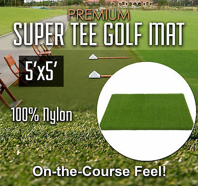 Premium Super Tee Golf Mat - 5 Feet X 5 Feet