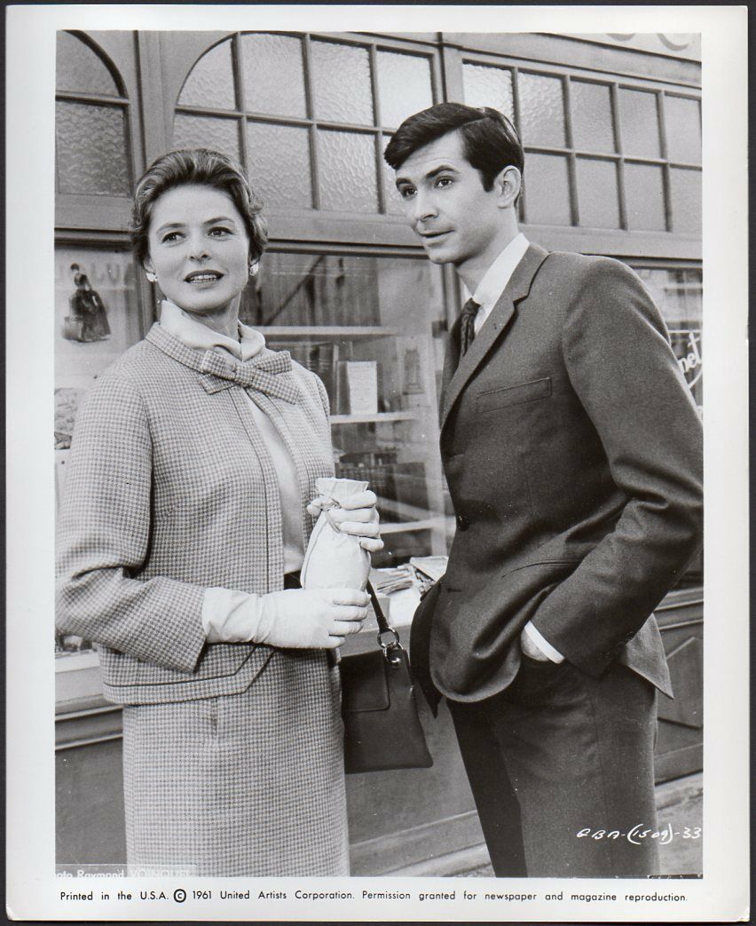 Ingrid Bergman & Anthony Perkins 1961 Vintage Orig Photo Goodbye Again